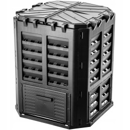 Modulinis sodo komposteris, juodas, ištisus metus