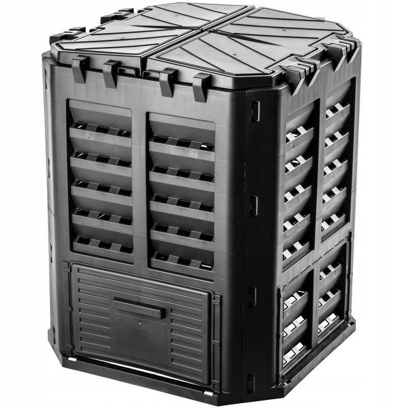 Modulinis sodo komposteris, juodas, ištisus metus