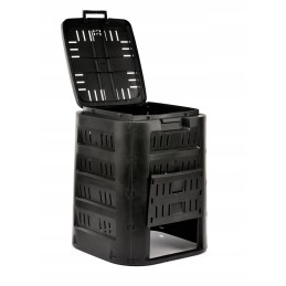 1 kameros komposteris, 220 l, juodas, naujas modelis 2024m