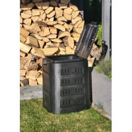 1 kameros komposteris, 220 l, juodas, naujas modelis 2024m
