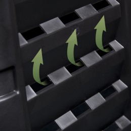 Multikomposteris 650l juodas