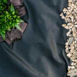 Agrotekstilės mulčiavimas (nuo piktžolių) juodas 160 x 500 cm 50 g/m²