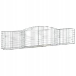 Vidaxl kaarekujuline gabioonkorv 400x50x80 100 cm galvaniseeritud raud
