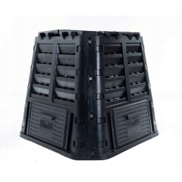 Sodo komposteris 480l, juodas, vienos kameros