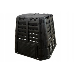 1 kameros ecobat komposteris, 480 l, juodas