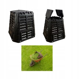 1 kameros ecobat komposteris, 480 l, juodas