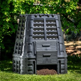 Modulinis sodo komposteris, juodas, ištisus metus, didelis