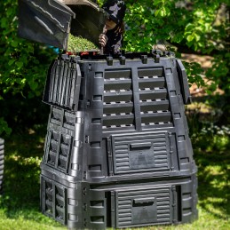 Modulinis sodo komposteris, juodas, ištisus metus, didelis