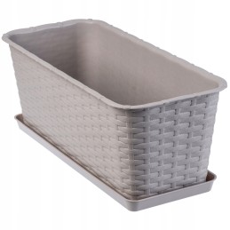 Balkona puķupods, kaste, statīvs, karamele, 40 cm