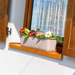 Balcony flowerpot box saucer caramel 40cm