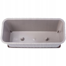 Balcony flowerpot box saucer caramel 40cm