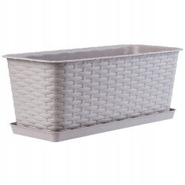Balkona puķupods, kaste, statīvs, karamele, 40 cm