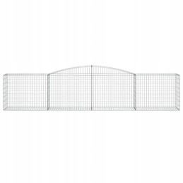 Arched Gabion Basket, 400x50x80/100 cm, Galvanized Iron