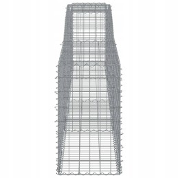 Arched Gabion Basket, 400x50x80/100 cm, Galvanized Iron