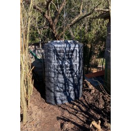 Visus metus veikiantis modulinis komposteris 1120l qbrick black, ventiliacija, laistymas