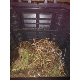 Visus metus veikiantis modulinis komposteris 1120l qbrick black, ventiliacija, laistymas