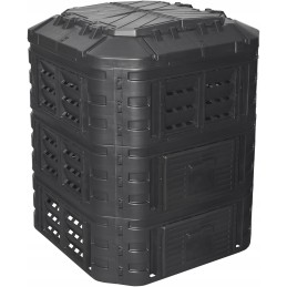 Visus metus veikiantis modulinis komposteris 860l qbrick black, vėdinimas, laistymas