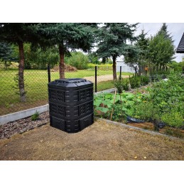 Visus metus veikiantis modulinis komposteris 860l qbrick black, vėdinimas, laistymas