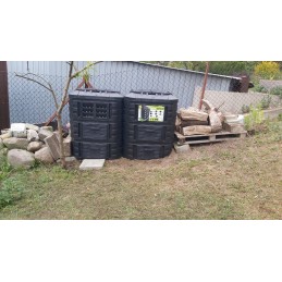 Visus metus veikiantis modulinis komposteris 860l qbrick black, vėdinimas, laistymas