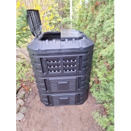 Visus metus veikiantis modulinis komposteris 860l qbrick black, vėdinimas, laistymas