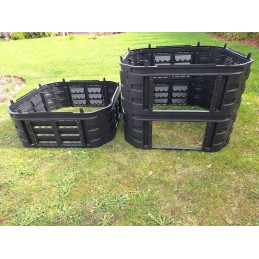Visus metus veikiantis modulinis komposteris 860l qbrick black, vėdinimas, laistymas