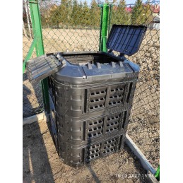 Visus metus veikiantis modulinis komposteris 860l qbrick black, vėdinimas, laistymas