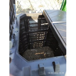 Visus metus veikiantis modulinis komposteris 860l qbrick black, vėdinimas, laistymas