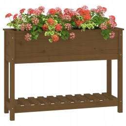 Puķupods ar polkas medus brūnu 111 5x34 5x81 cm priedes koks