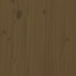 Flowerpot with shelf honey brown 111 5x34 5x81 cm pine wood