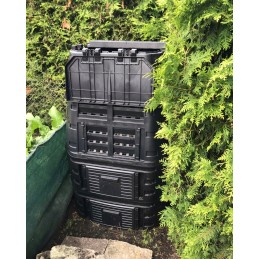 Modulinis sodo komposteris, juodas, ištisus metus, didelis