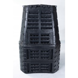 Ištisus metus veikiantis termokomposteris iš plastiko – 1000 litrų talpos.