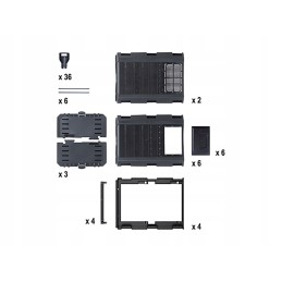 Modulinis komposteris 1200 l juodas iksm1200c