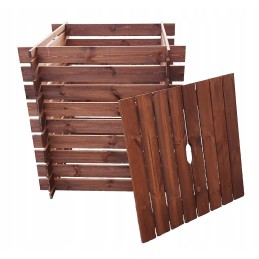 700l medinis komposteris su dangteliu