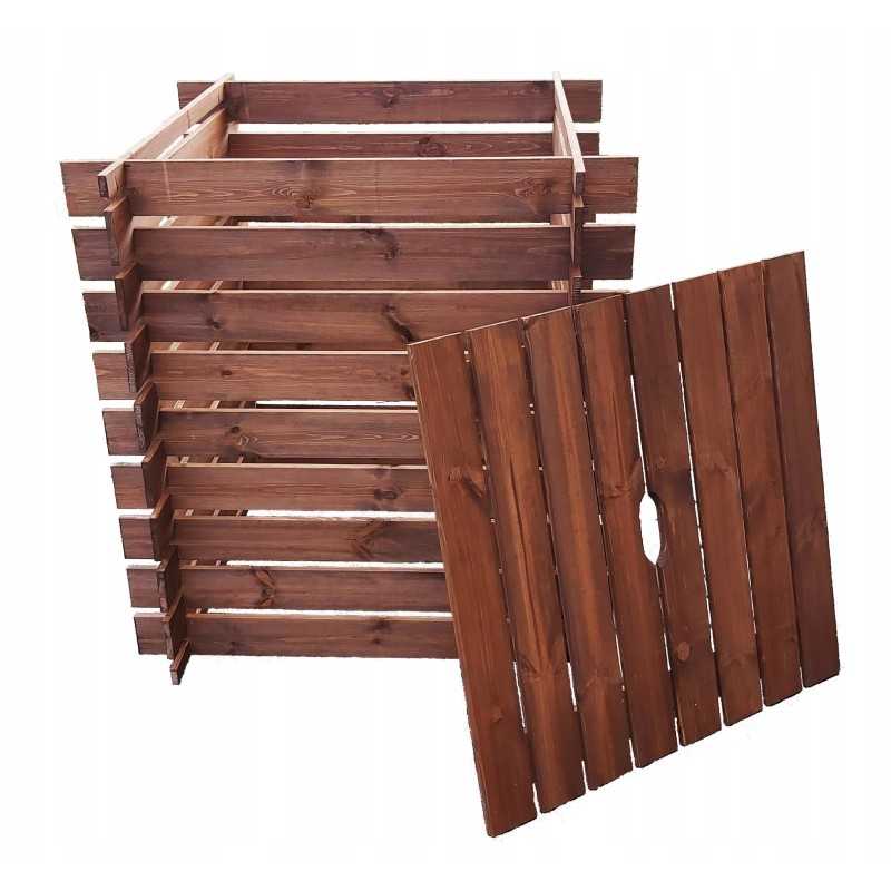 700l medinis komposteris su dangteliu