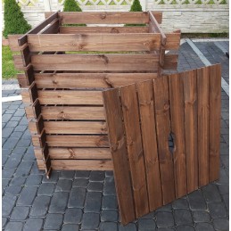 700l medinis komposteris su dangteliu