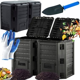 Modulinis komposteris 800 l iksm800c by prosperplast black + nemokamos!