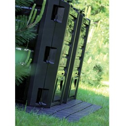 Prosperplast komposteris 800 l juodas modulis 2 segmentų 1350 x 719 x 826 mm