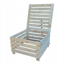 Didelis, šalčiui atsparus, tvirtas, sodo medinis komposteris, 500l, uždaras