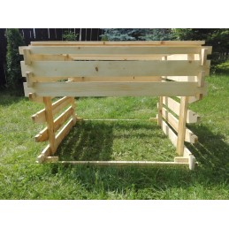 Medinis komposteris 1000l, impregnuotas 100% organiniu lininiu laku