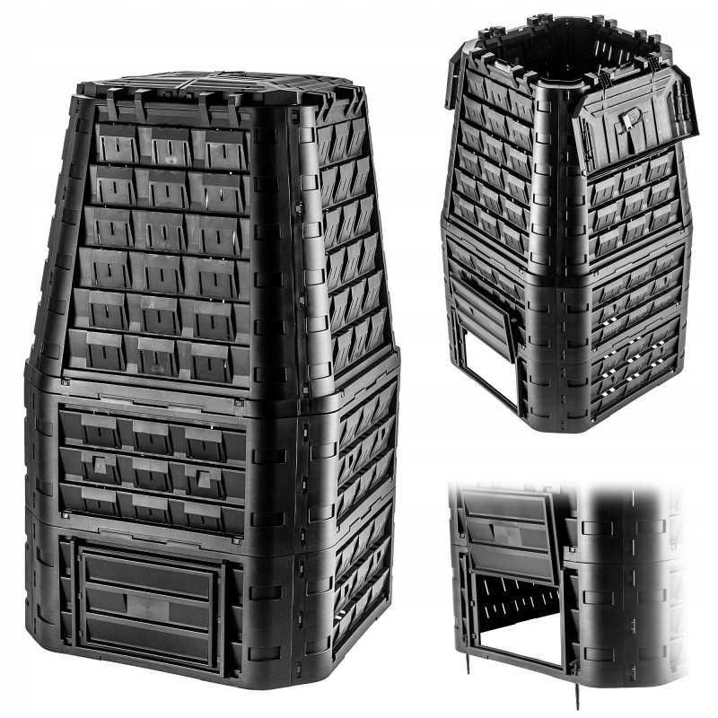 Sodo komposteris, didelis, modulinis, ištisus metus šalčiui atsparios trąšos, 1050l