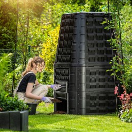 Sodo komposteris, didelis, modulinis, ištisus metus šalčiui atsparios trąšos, 1050l