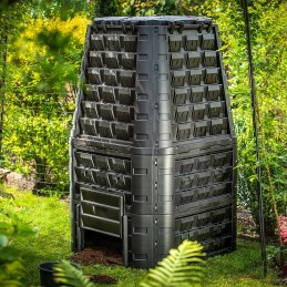 Sodo komposteris, didelis, modulinis, ištisus metus šalčiui atsparios trąšos, 1050l