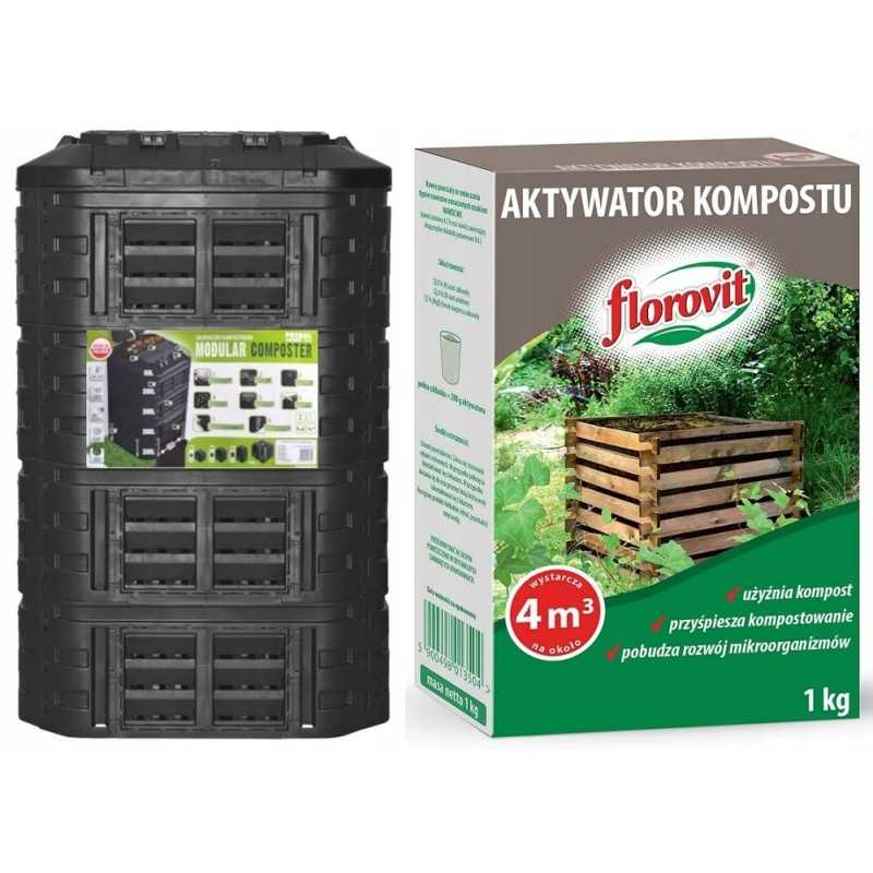 Ištisus metus veikianti modulinė kompostinė kompostavimo gamykla XXL Polish 1260 l aktyvatorius