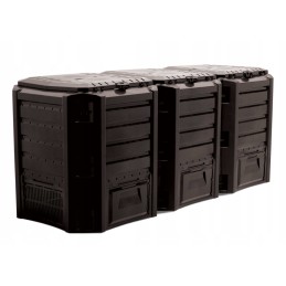 3 skyrių komposterio modulis compogreen 1200l juodas iklm1200c s411