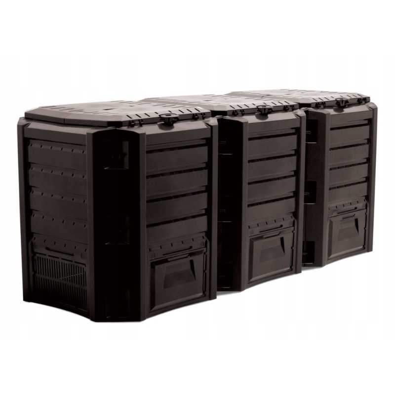 3 skyrių komposterio modulis compogreen 1200l juodas iklm1200c s411