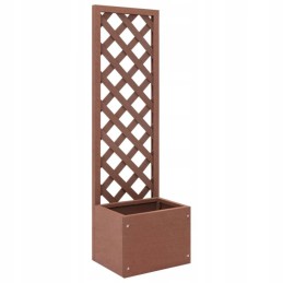 Flowerpot with trellis, 40x30x135 cm, wpc