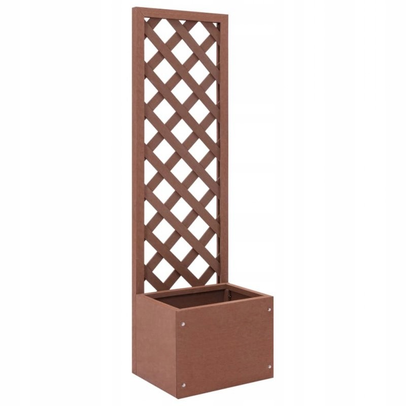 Flowerpot with trellis, 40x30x135 cm, wpc