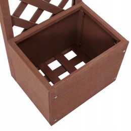 Flowerpot with trellis, 40x30x135 cm, wpc