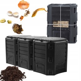 Modulinis komposteris 3x400 ml compogreen black 1200l prosperplast