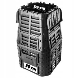 Modulinis sodo komposteris, juodas, ištisus metus, didelis